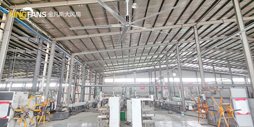 工業大吊扇在工廠應用