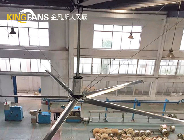 工業(yè)大風(fēng)扇整機(jī)四根平衡鋼絲繩保護(hù)