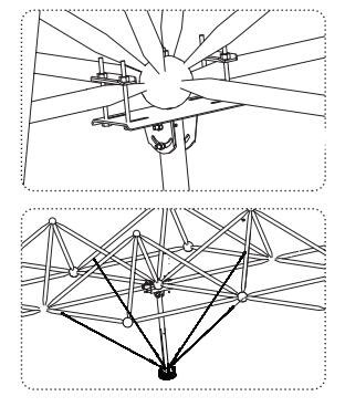 球柱結構屋頂安裝大型工業風扇圖解說明
